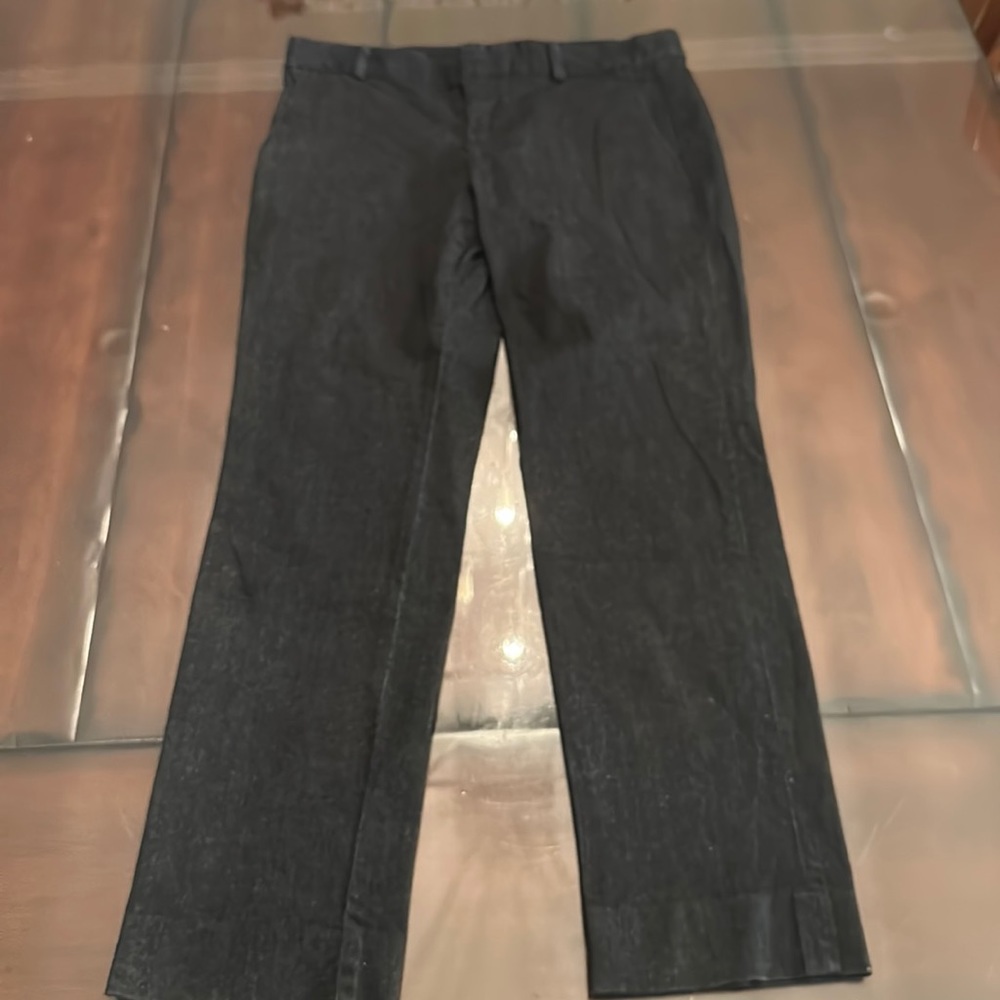 Women’s dark denim dress pants